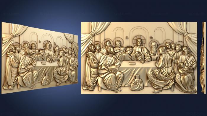 3D model Last Supper panel (STL)